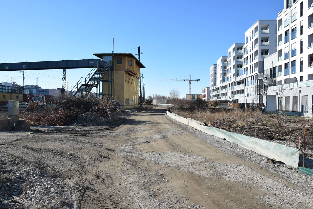 Baufortschritt in Nymphenburg Süd.