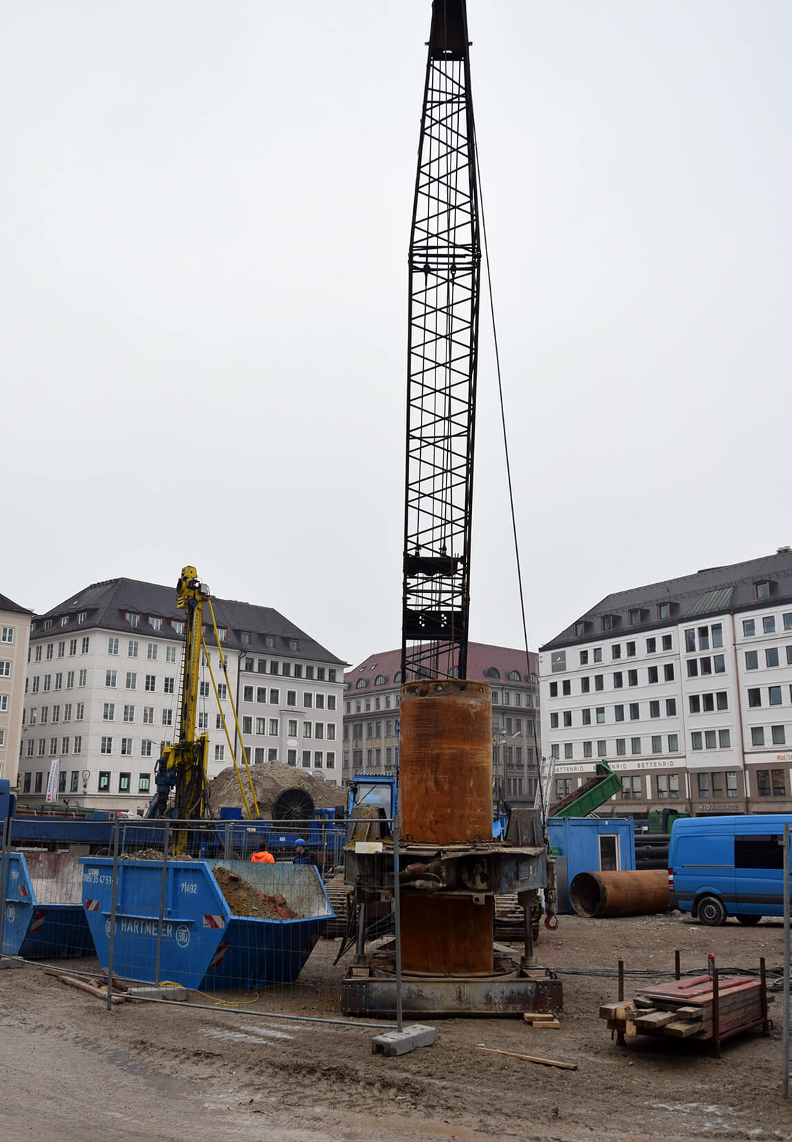 Probebohrung am Marienhof.